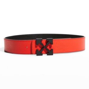 NWT OFF-WHITE Reversible Arrow Leather Belt